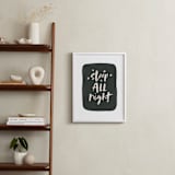 "Night & Day" - Art Print in Black by Erica Krystek - In a Room