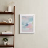 "Rainbows and Sunshine" - Art Print in Soft Pink by Lindsay Kelly Art - In a Room