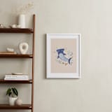 "Sharky cute" - Art Print in Blush by Tati Abaurre - In a Room