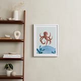 "Ocean Friends IV" - Art Print in Octopus by Teju Reval - In a Room