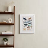 "Ocean animals endangered" - Art Print in Ivory by Sabrin Deirani - In a Room