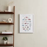 "Transportation Alphabet" - Art Print in Pearl by Teju Reval - In a Room