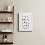 "Transportation Alphabet" - Art Print in Pearl by Teju Reval - In a Room