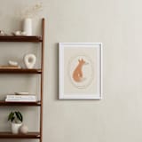 "Woodland Animal Frame - Fox" - Art Print in Cream by Creo Study - In a Room