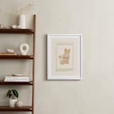 "Woodland Animal Frame - Bunny" - Art Print in Cream by Creo Study - In a Room