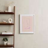 "Cowgirl I" - Art Print in Rose Petal Pink by Gwen - In a Room
