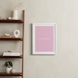 "Cowgirl II" - Art Print in Rose Petal Pink by Gwen - In a Room