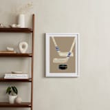 "Let's Play! 2" - Art Print in Tan by Alethea and Ruth - In a Room