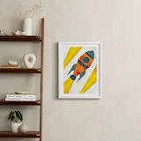 "Space to Explore I" - Art Print in Flare by Heather Schertzer - In a Room