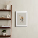 "Animal All-Stars 4" - Art Print in Dusty Beige by Malunio - In a Room