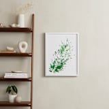 "Palm Splash" - Art Print in Palm Green by Michelle Jean - In a Room