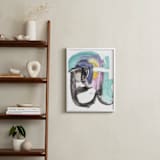 "Ghost Writer" - Art Print in Turquoise by Misty Hughes - In a Room