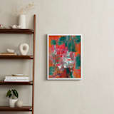 "Abstract Painting_7" - Art Print in orange by Ramoncita - In a Room