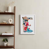 "Collage Letter E" - Art Print in Euphorbia by Kiana Lee - In a Room