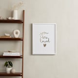 "You are so loved" - Art Print in Gold Foil by Angela Thompson - In a Room