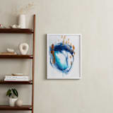"Blue Flowing Watercolor" - Art Print in Ocean Blues by Amy Lighthall - In a Room
