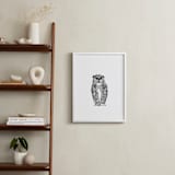 "Hibou" - Art Print in Black by IMG_101 - In a Room
