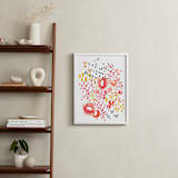 "Gesture" - Art Print in Coral by Kelly Ventura - In a Room