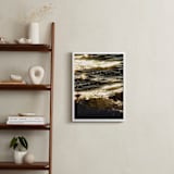 "Sea Sparkle II" - Art Print in champagne by KIMBERLY SMITH - In a Room