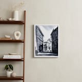 "Theater of space II" - Art Print in Shadow Blue by Cailin Nikel-Zueger - In a Room