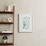 "Vintage Info" - Personalized Art Print in Mint by Alethea and Ruth - In a Room