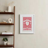 "The Little Miss" - Personalized Art Print in Rose by Tanya Lee of Frooted Design - In a Room