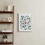 "Never Alone" - Personalized Art Print in Crisp White by Sarah Knight - In a Room