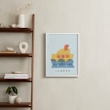 "paper submarine" - Personalized Art Print in Ice by Carrie Moradi - In a Room