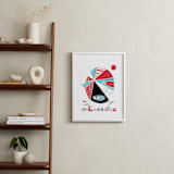 "Glink Glunk" - Art Print in Cherry by ERAY - In a Room