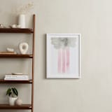 "Cloud and rain" - Art Print in Blushing Pink by Kanika Mathur - In a Room