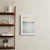 "Coral Bay" - Art Print in Coral Pink by AlisonJerry - In a Room