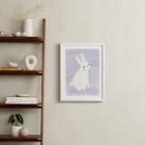"Happy Bunny" - Art Print in Purple by Lori Wemple - In a Room