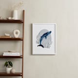"In the Deep" - Art Print in Aqua by Oma N. Ramkhelawan - In a Room
