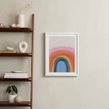 "Rainbow Hill" - Art Print in Rainbow by Carrie Moradi - In a Room