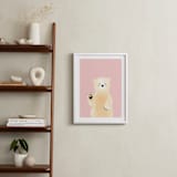 "So Beary Sweet" - Art Print in Bubblegum by Mollie Bohannon - In a Room