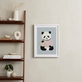 "Yum Yum Bamboo" - Art Print in Cloud by Cass Loh - In a Room