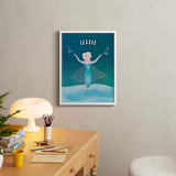"Disney Elsa's Magic" - Personalized Art Print in Frost by Lori Wemple - In a Room