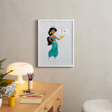 "A Wish from Disney's Jasmine" - Personalized Art Print in Fountain by Lori Wemple - In a Room