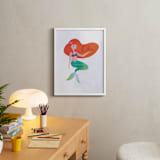 "Under The Sea With Ariel from Disney's The Little Mermaid" - Personalized Art Print in Starfish by Lori Wemple - In a Room