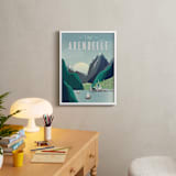 "Visit Arendelle" - Art Print in Glacier by Erica Krystek - In a Room