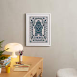 "Cogsworth from Disney's Beauty And The Beast " - Art Print in Porcelain by Katharine Watson - In a Room