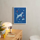 "Space Pup" - Personalized Art Print in Celestial by Kristin Mastoras - In a Room