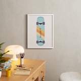 "Skateboard" - Personalized Art Print in Sky by David Michuki - In a Room