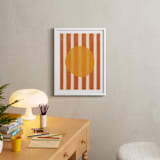 "Day and Night 1" - Art Print in Sun by Inkblot Design - In a Room