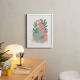 "Princess of the Sea" - Art Print in Salmon by Grae - In a Room