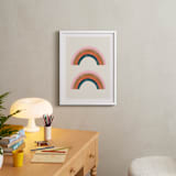"Double Vintage Rainbow" - Art Print in Delicate Pink by Emanuela Carratoni - In a Room