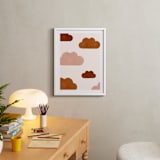 "Paper Clouds" - Art Print in Cinnamon by Iveta Angelova - In a Room