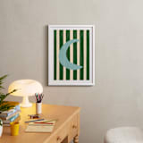 "Day and Night 2" - Art Print in Moon by Inkblot Design - In a Room