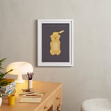 "Honey Bear" - Art Print in Kitchen Counter Black by Elliot Stokes - In a Room