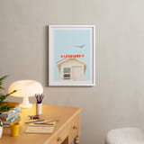 "The Lifeguard" - Art Print in Summer Blue by Lisa Sundin - In a Room